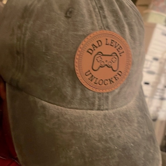 Dad level unlocked chambray black adjustable hat - Picture 1 of 7